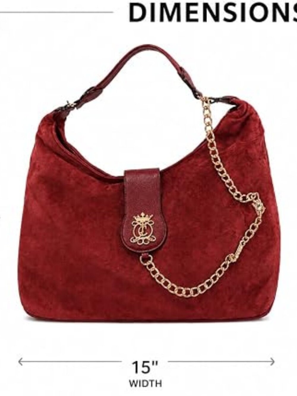 Juicy Couture Royal Crest Hobo Bag